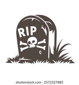 graveyard vector. tombstone vector set