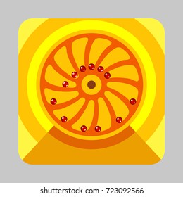 Gravitation engine concept background. Cartoon illustration of gravitation engine vector concept background for web design