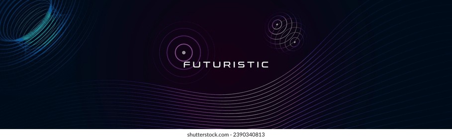 Gravity, gravitational waves concept. Physical and technology futuristic background.