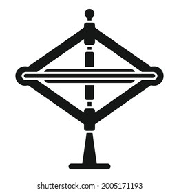 Gravity gyroscope icon simple vector. Mobile accelerometer. Gyro sensor