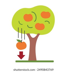 Ilustración vectorial aislada del logotipo del avatar del Clipart del icono de gravedad