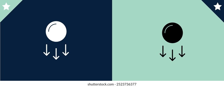 gravity icon vector illustration symbol design