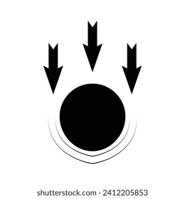 gravity icon vector template illustration logo design