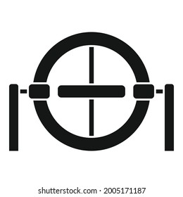 Gravity model icon simple vector. Accelerometer gyroscope. Gyro sensor