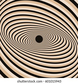 gravity waves around a black hole in ivory shades