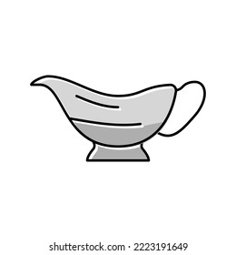 gravy boat color icon vector. gravy boat sign. isolated symbol illustration