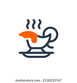 Ícone de vetor de propósito do Dia de Ação de Graças do Gravy for Thanksgiving