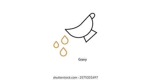 Gravy Vector Illustration for Comfort Food Recipes