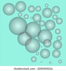 Fondo 3D gris con bolas volumétricas para la cubierta. Plantilla de diseño de textura blanca con un patrón abstracto moderno. 