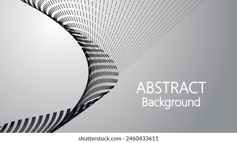Gray abstract background with curve line vector image illustration for backdrop or wallpaper 