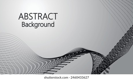Gray abstract background with curve line vector image illustration for backdrop or wallpaper 