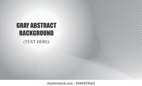Gray abstract background with curve line vector image illustration for backdrop or wallpaper 