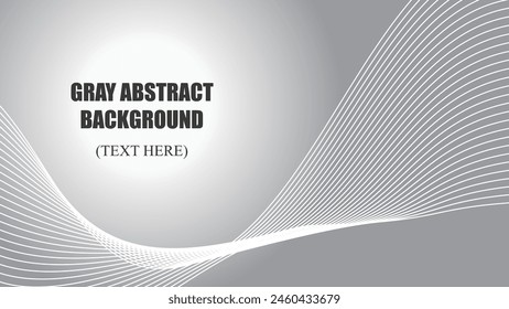 Gray abstract background with curve line vector image illustration for backdrop or wallpaper 