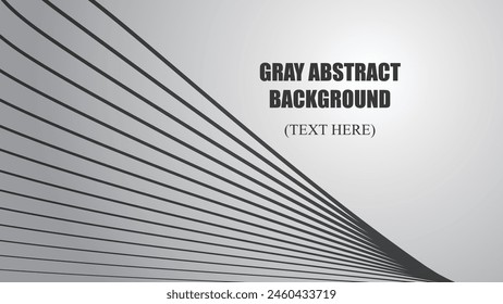 Gray abstract background with curve line vector image illustration for backdrop or wallpaper 