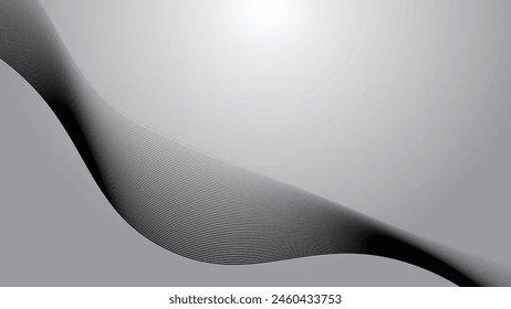 Gray abstract background with curve line vector image illustration for backdrop or wallpaper 