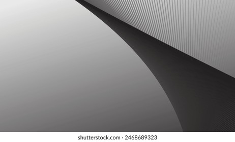 gray abstract background with curve line for backdrop or presentation