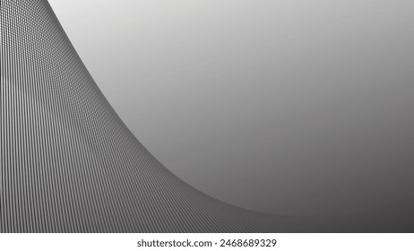 gray abstract background with curve line for backdrop or presentation