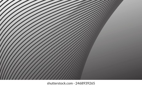 fondo abstracto gris con la línea de la curva para el fondo o la presentación