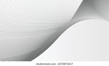 Gray abstract background with curve line for backdrop or presentation