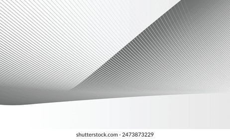 Fondo abstracto gris con la línea de la curva para el fondo o la presentación