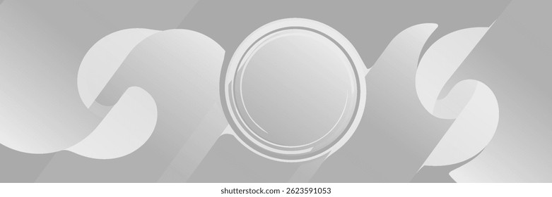gray abstract background with diagonal round shape elements. Minimalist geometric. Modern design. Suitable for covers, banners, brochures, headers, presentations, websites, companies. vector