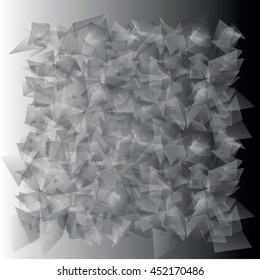 Gray  abstract background    geometric shapes of different sizes,
