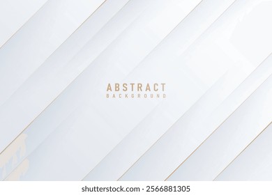gray abstract background with light gold line pattern vector and dynamic shadow