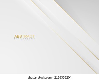 
fondo gris abstracto con línea dorada de lujo