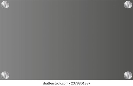 gray abstract background with metal design vector for template wallpaper