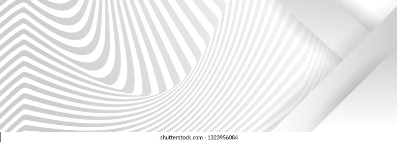 Gray Abstract background modern hipster futuristic graphic. Gray background with white stripes. Total white Vector illustration. Business template trend cover for a white color.