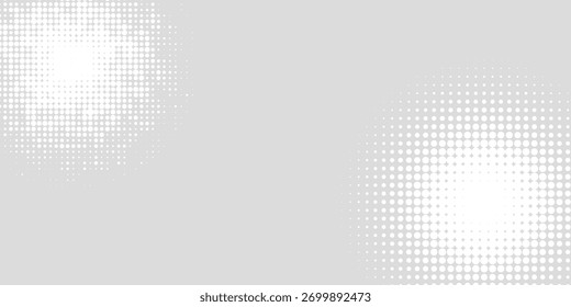Gray abstract background with modern white dots decoration. Minimalist background concept for covers, banners, brochures, certificates, and presentations. Vector illustration eps 3