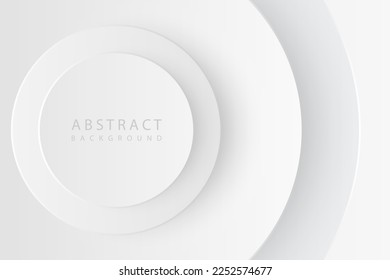 gray abstract background realistic circle shape pattern