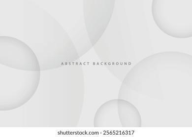 gray abstract background with simple transparent circle shadow shape vector eps10	
