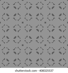 Gray abstract background, striped textured geometric seamless pattern
