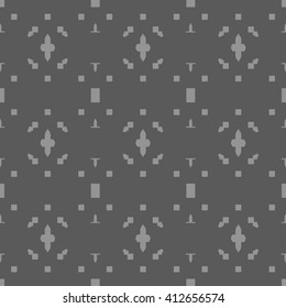 Gray abstract background, striped textured geometric seamless pattern