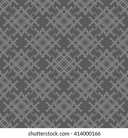 Gray abstract background, striped textured geometric seamless pattern