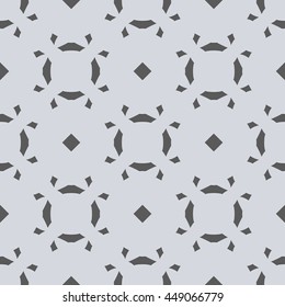 Gray abstract background, striped textured geometric seamless pattern