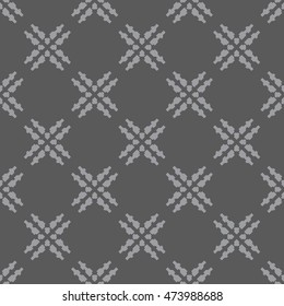 Gray abstract background, striped textured geometric seamless pattern