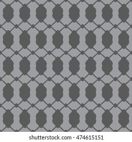 Gray abstract background, striped textured geometric seamless pattern