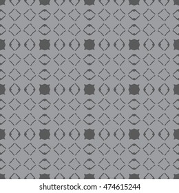 Gray abstract background, striped textured geometric seamless pattern