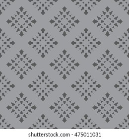Gray abstract background, striped textured geometric seamless pattern