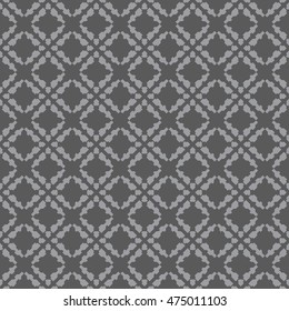 Gray abstract background, striped textured geometric seamless pattern