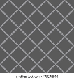 Gray abstract background, striped textured geometric seamless pattern