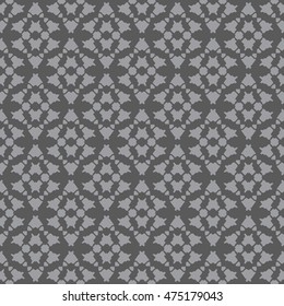 Gray abstract background, striped textured geometric seamless pattern