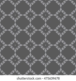 Gray abstract background, striped textured geometric seamless pattern