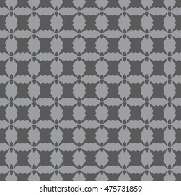 Gray abstract background, striped textured geometric seamless pattern