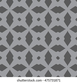 Gray abstract background, striped textured geometric seamless pattern