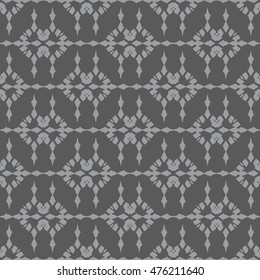 Gray abstract background, striped textured geometric seamless pattern