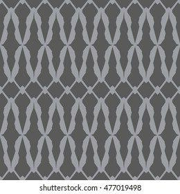 Gray abstract background, striped textured geometric seamless pattern