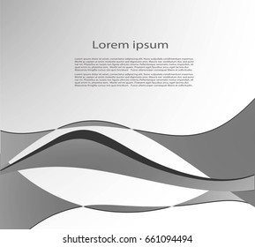 Gray abstract background with text